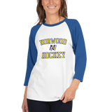 Adult Norwood Hockey 3/4 sleeve raglan shirt