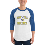 Adult Norwood Hockey 3/4 sleeve raglan shirt